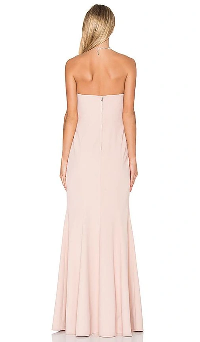 Shop Jill Jill Stuart Strapless Gown In Rosy Nude