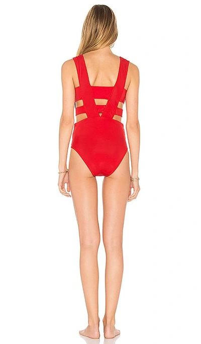 Shop Oye Swimwear Hannah One Piece In Red