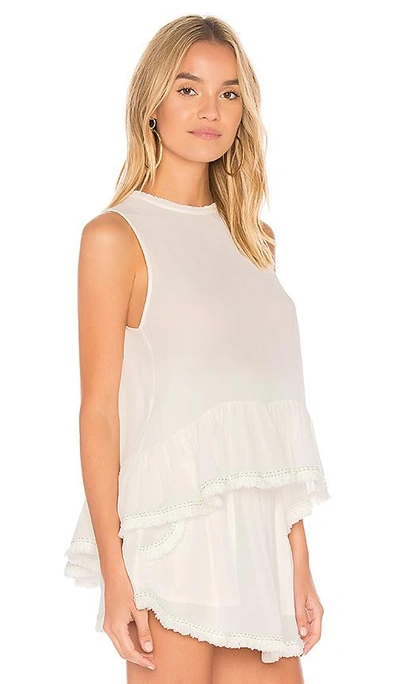 Shop Flannel Australia Don't Think Twice Sleeveless Top In Ivory