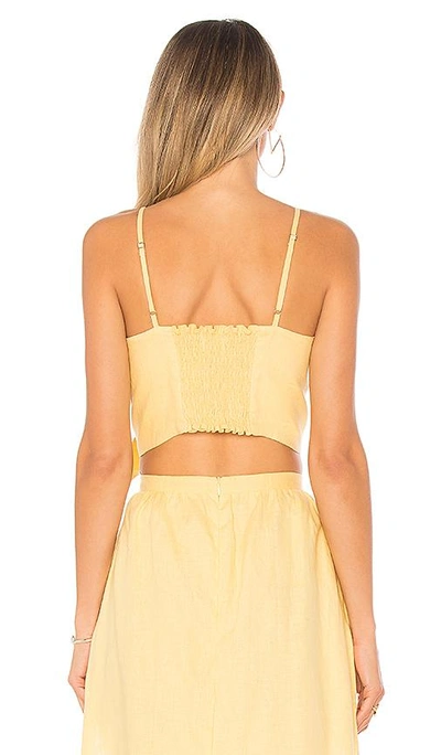 Shop Faithfull The Brand De Fiori Top In Yellow