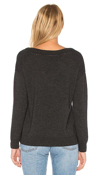 Shop One Grey Day Reagen Pullover In Charcoal