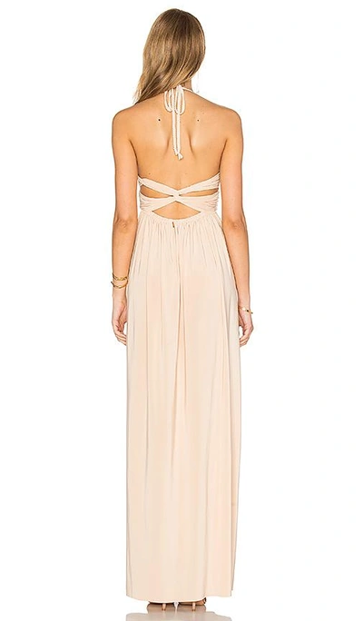 Shop Misa Ever Maxi Dress In Nude