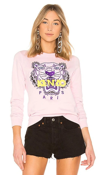 Shop Kenzo Classic Tiger Sweatshirt In Pink