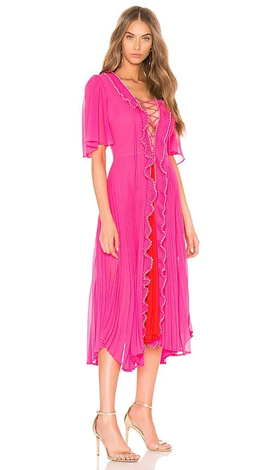 Shop Delfi Gwen Dress In Pink
