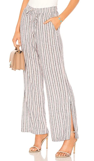 Shop Bella Dahl Side Slit Wide Leg Pant In White