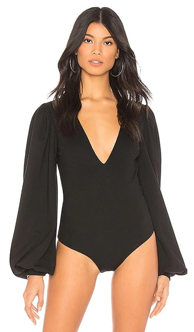 Shop Chrissy Teigen X Revolve Get Low Bodysuit In Black