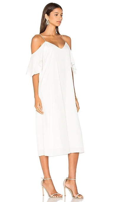 Shop Blaque Label Cold Shoulder Sun Dress In White