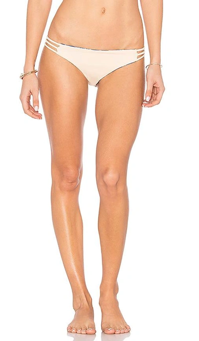 Shop Arrow & Eve Andrea Braid Reversible Bikini Bottom Naked Ocean & Naked In Blue