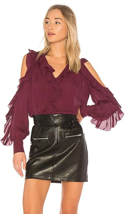 Shop Parker Elana Blouse In Wine