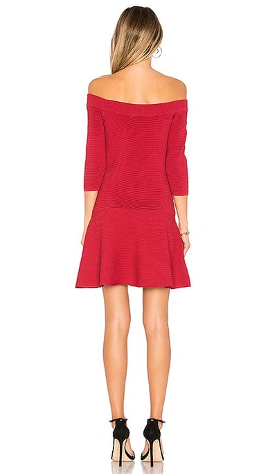 Shop Cupcakes And Cashmere Whitley Mini Dress In Crimson