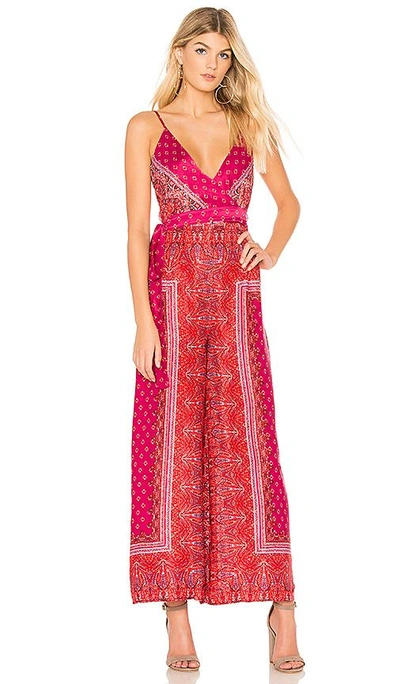 Shop Free People Cabbage Rose Jumpsuit In Pink