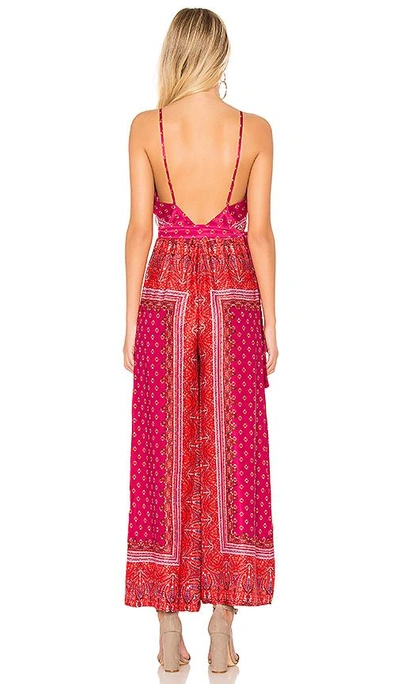 Shop Free People Cabbage Rose Jumpsuit In Pink