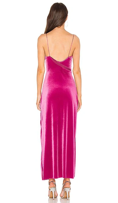 Shop Free People Spliced Velvet Maxi Dress In Pink