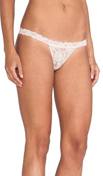 Hanky Panky Signature Lace G-string In Chai