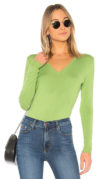 Shop 525 America V-neck Pullover In Green