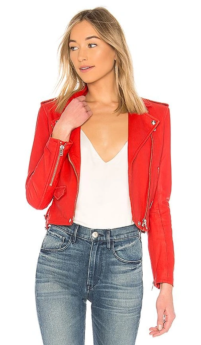 Shop Iro Ashville Jacket In Poppy Red