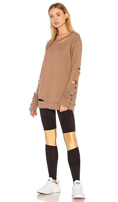 Shop Alala Cypher Sweatshirt In Brown