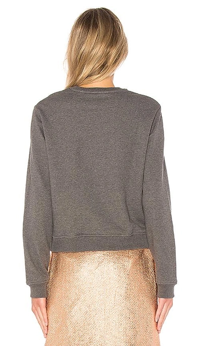 Shop Carven Spray Sweatshirt In Gray