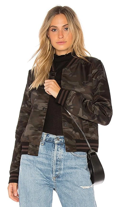 Shop Bailey44 Camo Jungle Bomber Jacket In Black