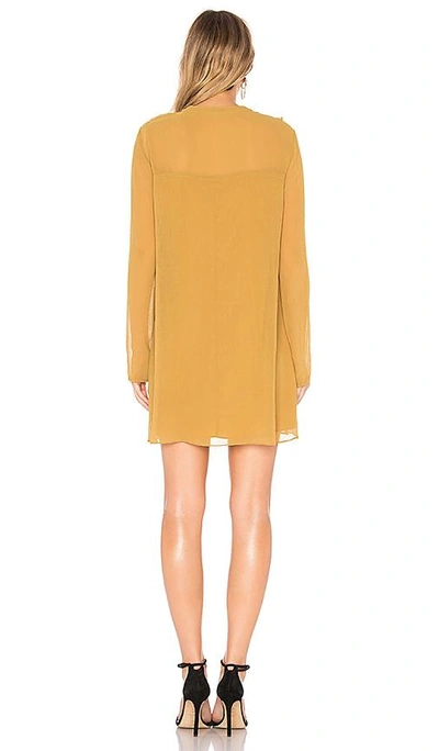 Shop Bcbgeneration Ruffle A Line Dress In Mustard