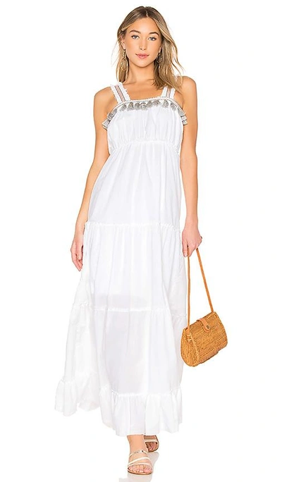 Shop Ayni Sofi Ruffle Dress In White