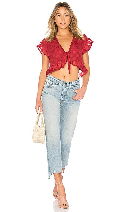Shop Tularosa Winnie Blouse In Red