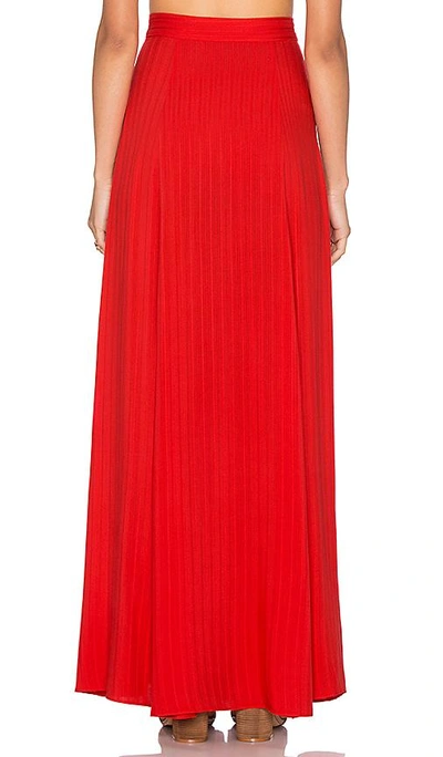 Shop Majorelle Sangria Maxi Skirt In Red