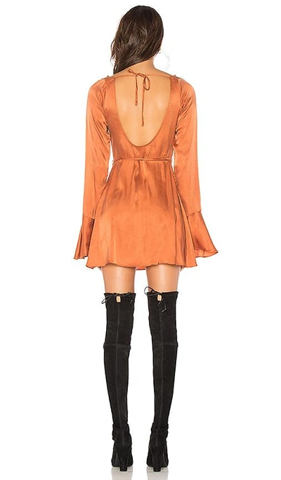 Shop Lpa Dress 604 In Burnt Orange