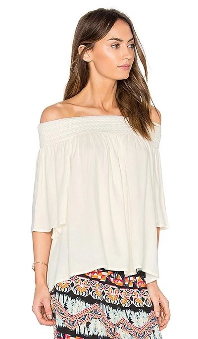 Shop Bb Dakota Lin Top In Ivory