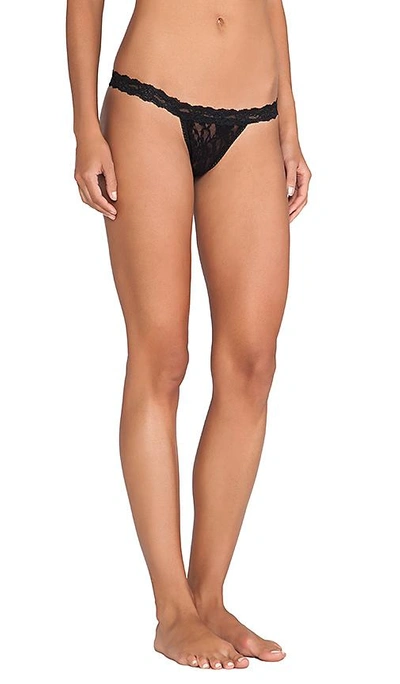 Hanky Panky Signature Lace High Rise G-string In Black