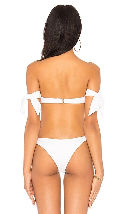 Shop Midsommar Swim Sunset Bikini Top In White