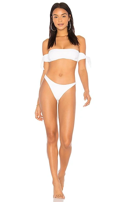 Shop Midsommar Swim Sunset Bikini Top In White
