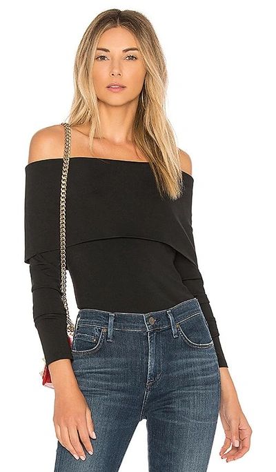 Shop Theory Off The Shoulder Jersey Top In Black