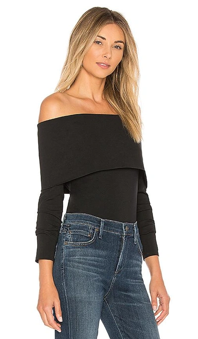 Shop Theory Off The Shoulder Jersey Top In Black