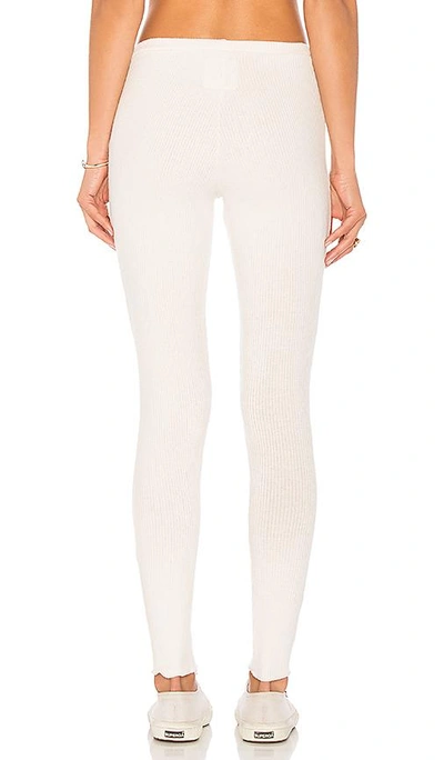 Shop Chaser Love Rib Long John Pants In Ivory