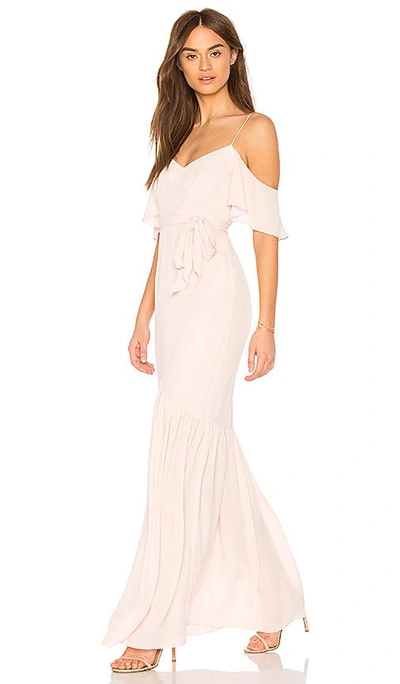 Shop Likely X Revolve Emmy Bridesmaid Gown In Seashell Pink