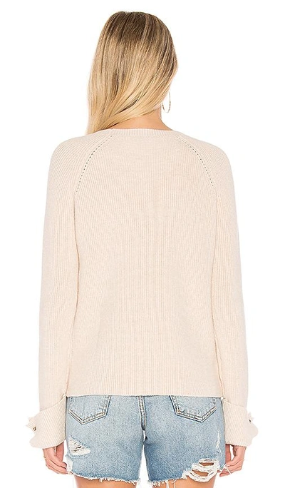 Shop One Grey Day Reece Cuff Detail Sweater In Pink