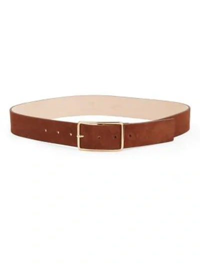 Shop B-low The Belt Milla Smooth Suede Belt In Brandy Gold