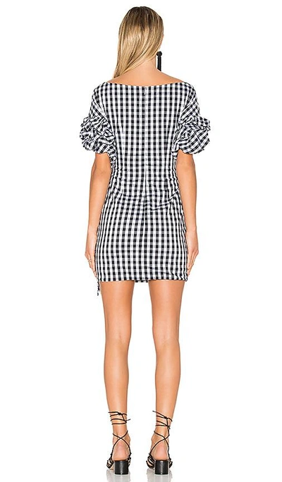 Shop Fame And Partners X Revolve Russo Mini Dress In Black & White