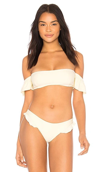Shop Midsommar Swim Barrow Bikini Top In French Vanilla