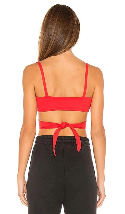 Shop Year Of Ours Wrap Around Sports Bra In Red