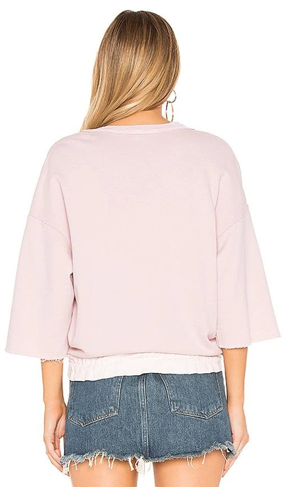 Shop Stateside French Terry Sweatshirt In Blush