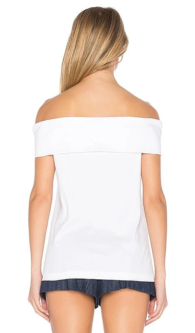 Shop Tibi Off The Shoulder Top In White
