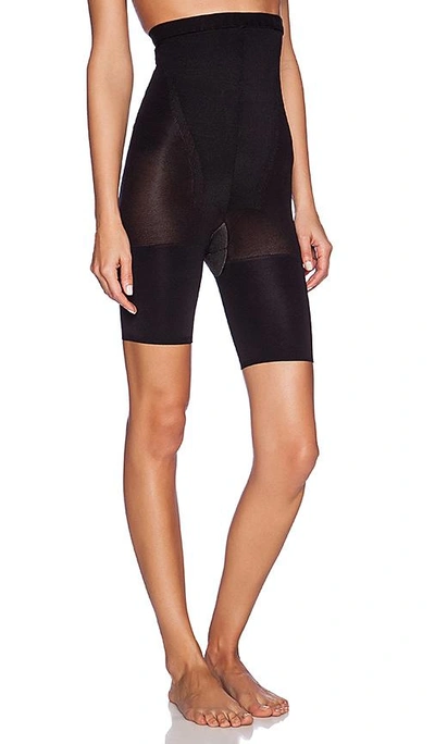 Shop Spanx Everyday Shaping High-waisted Short In Black