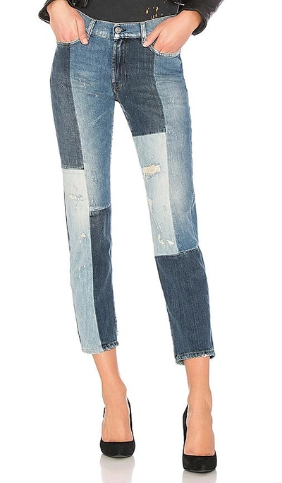 Shop 7 For All Mankind Hw Slim In Indigo Patches