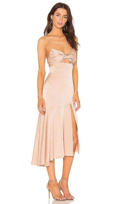 Shop Misha Collection Lidia Dress In Blush