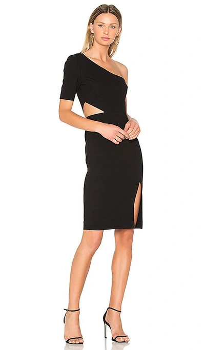 Shop Jill Jill Stuart One Shoulder Cut Out Dress In Black