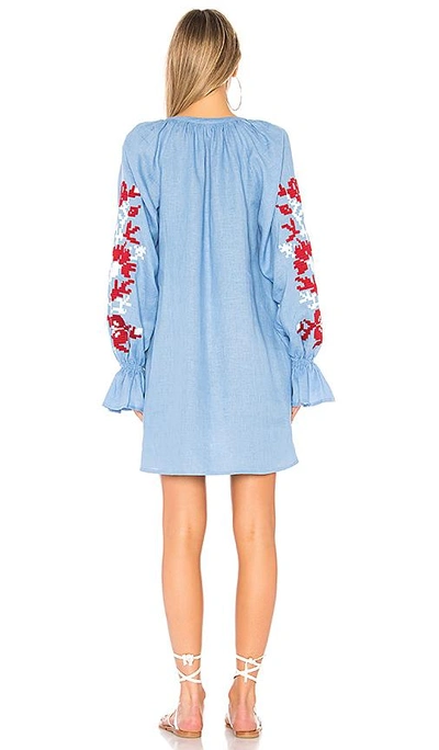 Shop March11 Adele Mini Dress In Blue