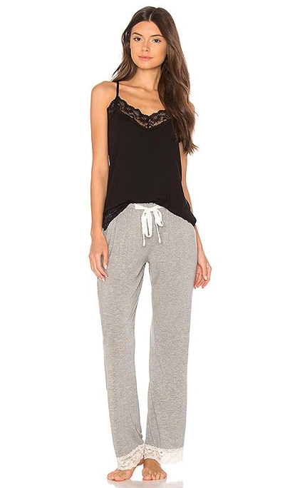 Shop Flora Nikrooz Snuggle Knit Pant In Grey. In Heather Grey
