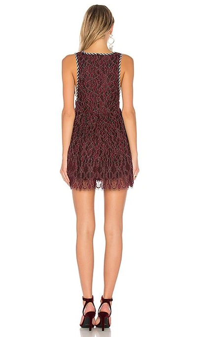 Shop Nbd Starry Night Dress In Red. In Corded Oxblood